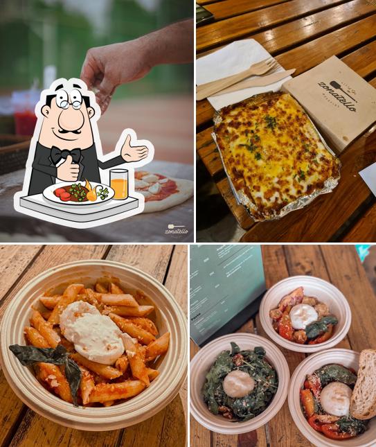 Food at Zonatello Pizzeria