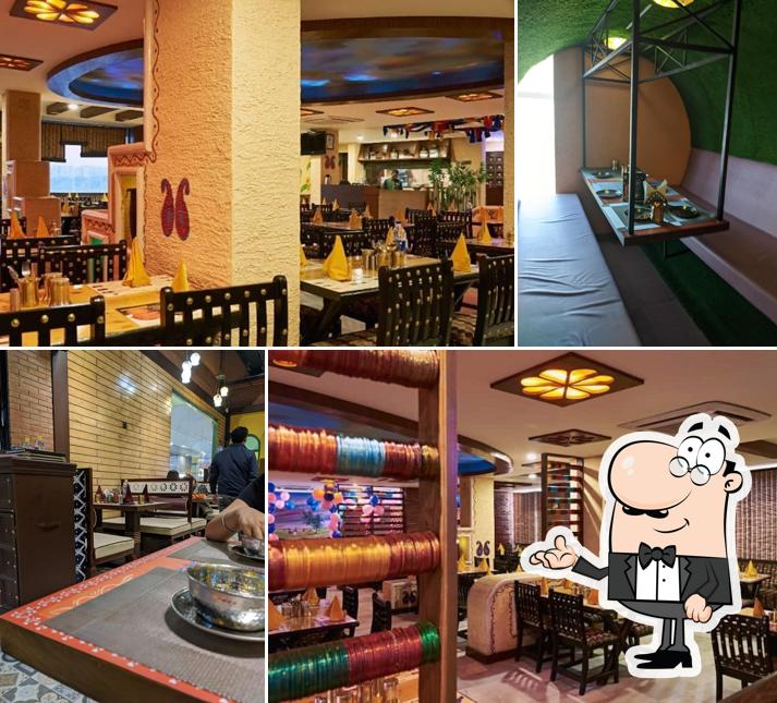 The interior of Pind Balluchi Gaur City Mall Noida