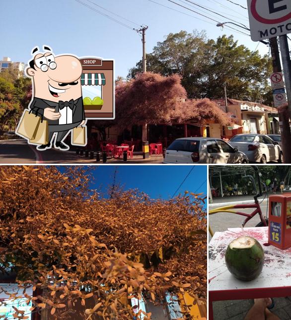 Desfrute da vista do exterior Rei do Suco