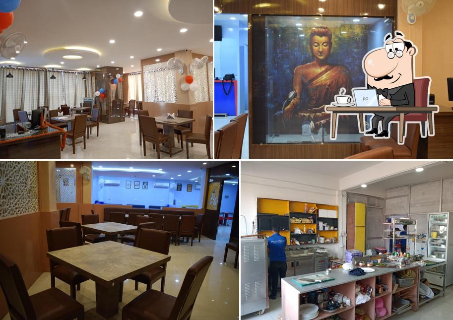 The interior of zaika restaurant