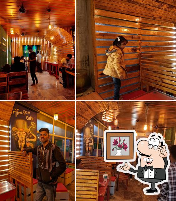 The interior of Time pass Cafe