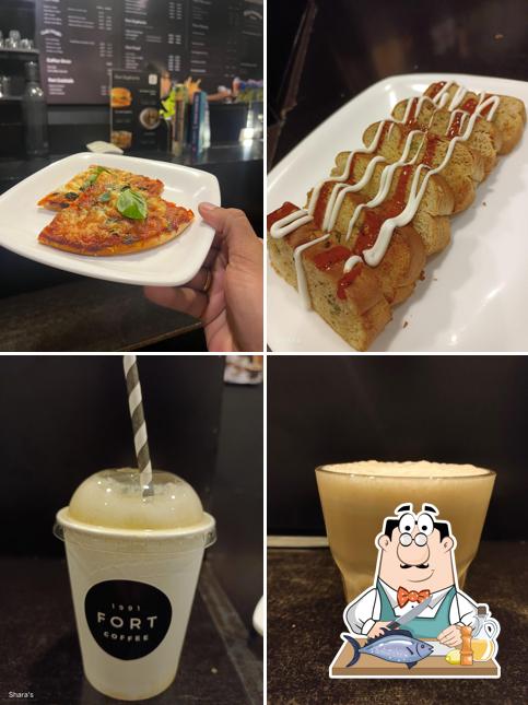 Grilled salmon at Fort Café Cibus