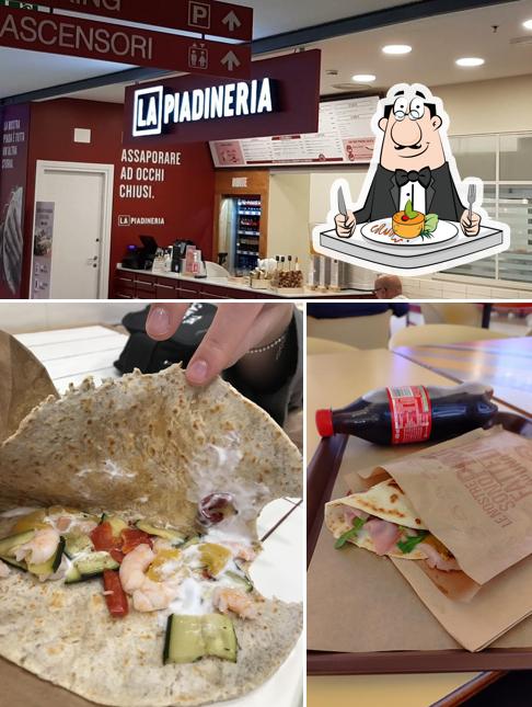 Dai un’occhiata alla foto che raffigura la cibo e interni di La Piadineria