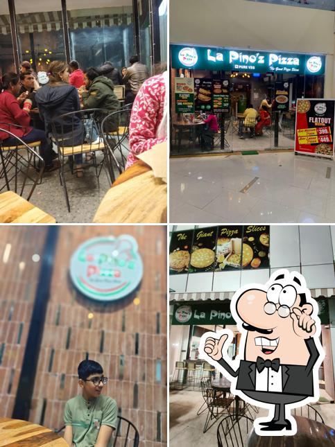 The interior of La Pino'z Pizza Ujjain