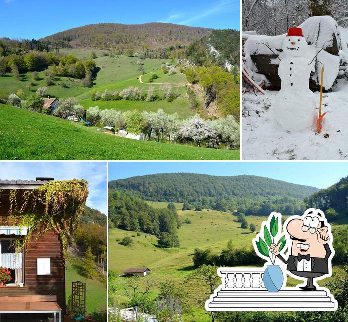 Gli esterni costituiscono una caratteristica importante di Bergwirtschaft Rinderweid