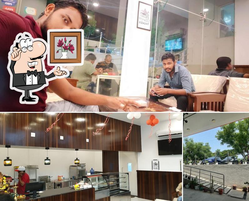 Take a seat at one of the tables at Karbonn Cafe