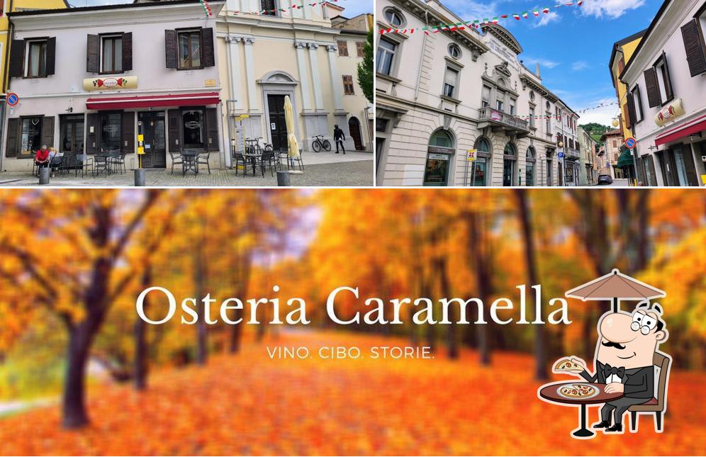 Curiosa tra gli esterni di Osteria Caramella