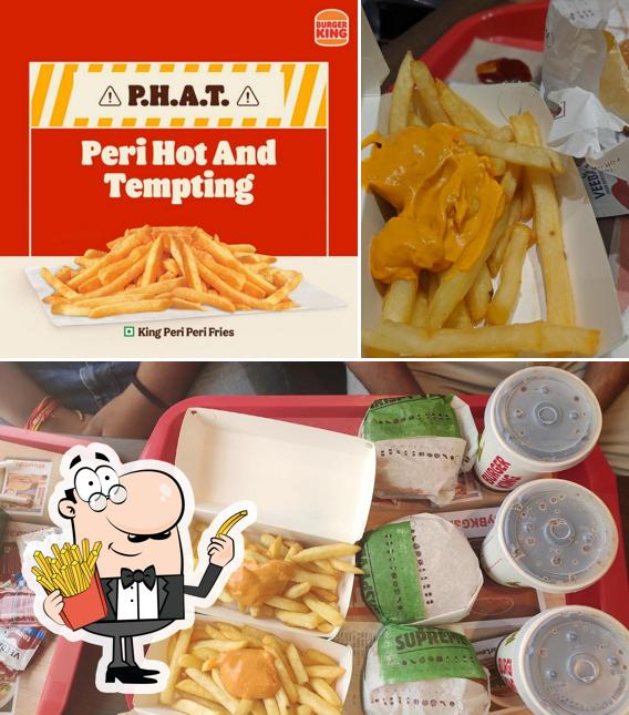 Order French fries at Burger King