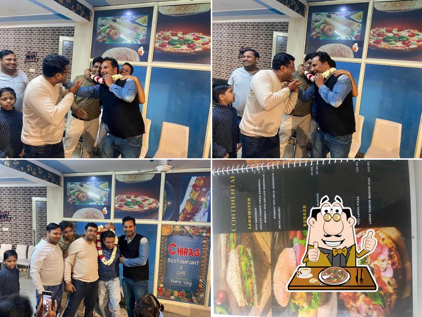 Get pizza at Chirag Restaurant and Grill