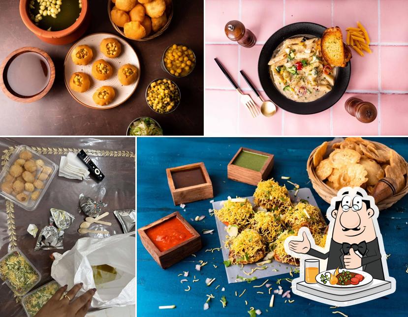 Meals at New Pankaj - sandwich and pani puri chaat