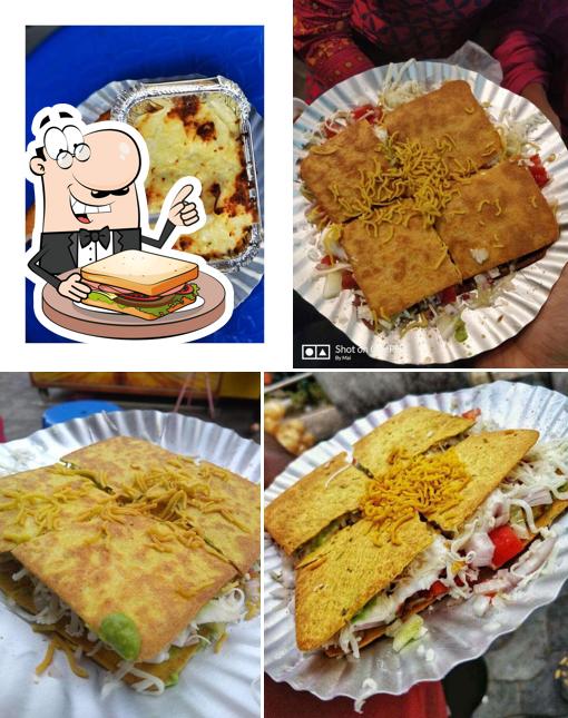 Order a sandwich at Crunchy N Munchy Chaat