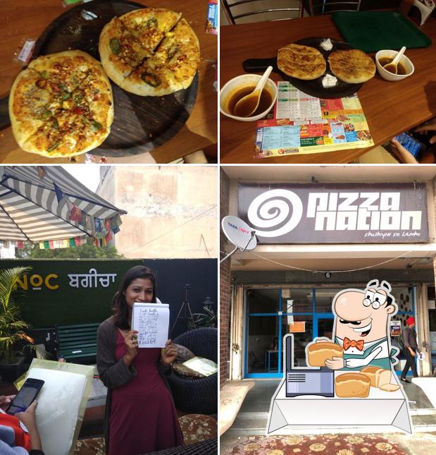 Garlic bread at Pizza Nation