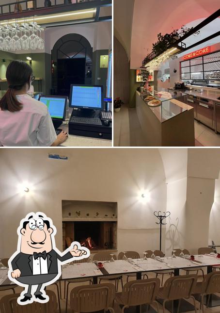 Dai un'occhiata agli interni di Pizzeria Core A Core