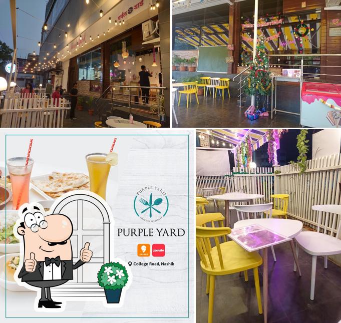 The exterior of Purple Yard - Best Restaurants in Nashik Jain Food Best Cafe in Nashik Nashik Famous Food