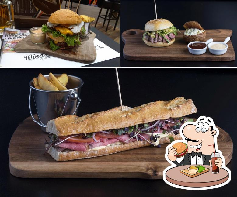 Winners Lounge offre un'ampia gamma di opzioni per gli amanti dell'hamburger