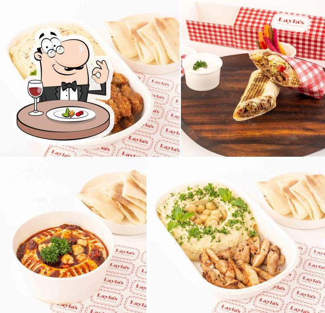 Food at Layla's Shawarma and Middle Eastern Kitchen