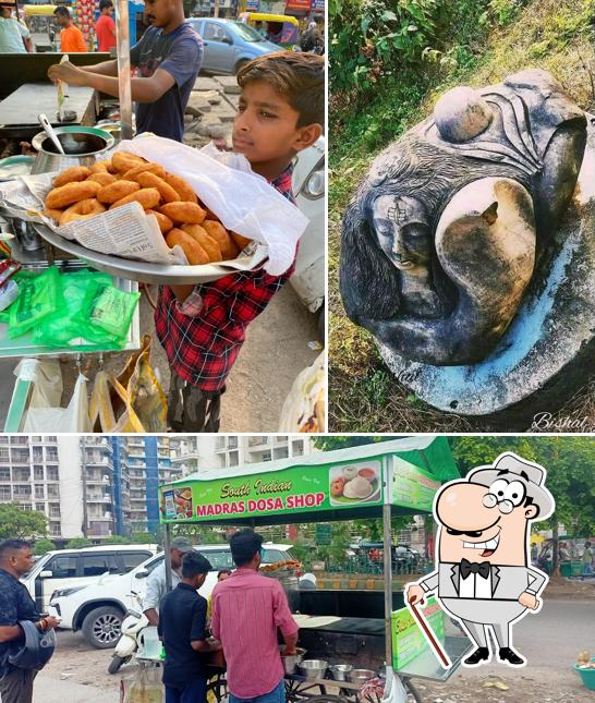 Madrasi Masala Dosa is distinguished by exterior and food