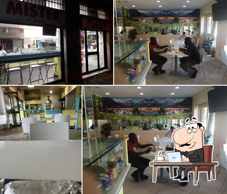 Gli interni di Mister Pizza