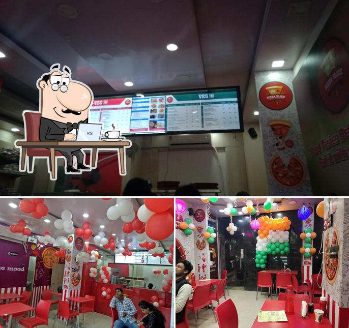 The restaurant's interior and exterior