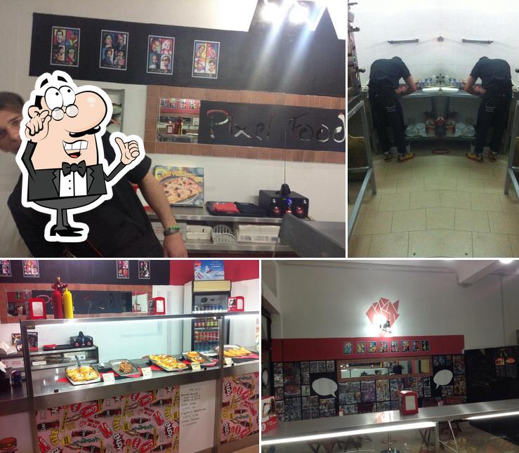 Gli interni di Pixel Food