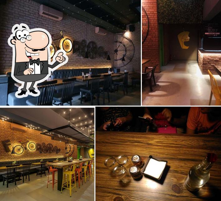 The interior of The Greedyman Pizzeria