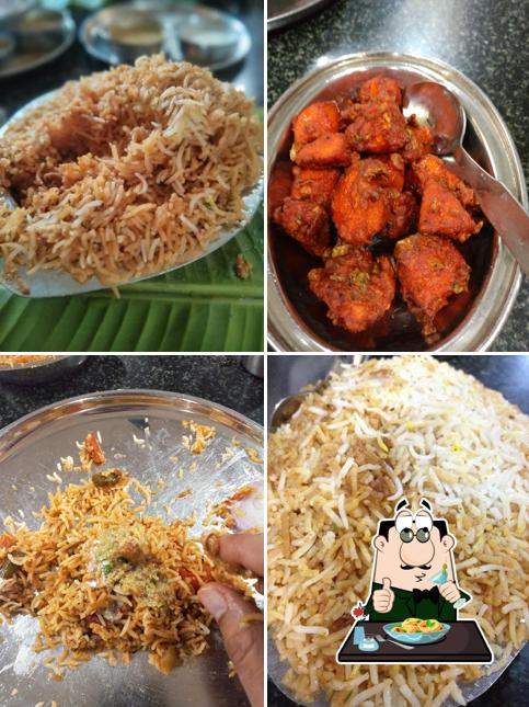 Food at Hyderabad Biryaani House