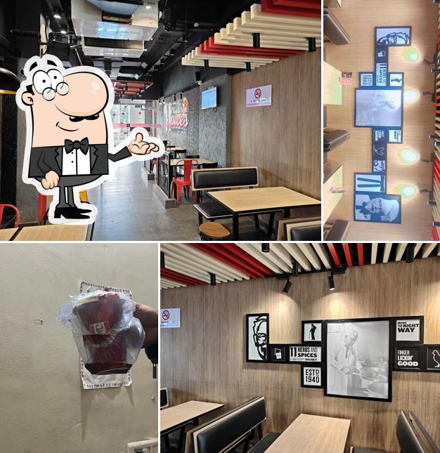 The interior of KFC