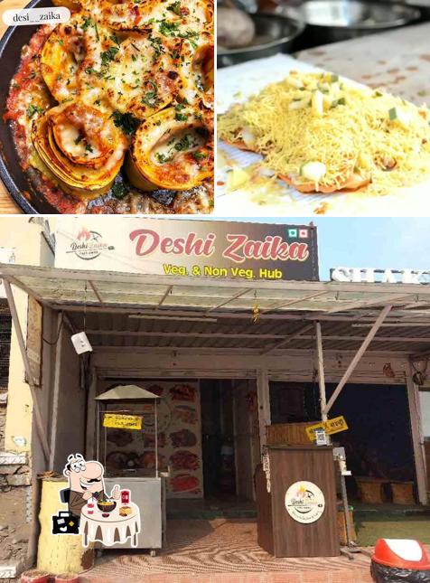 Take a look at the photo displaying food and interior at Deshi Zaika