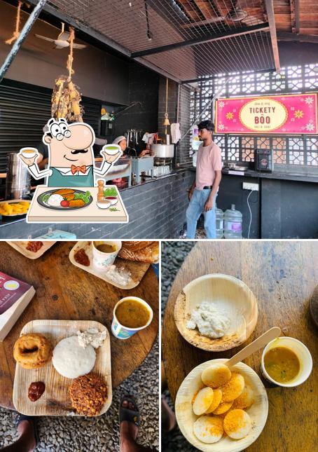 The picture of food and interior at Tickety Boo