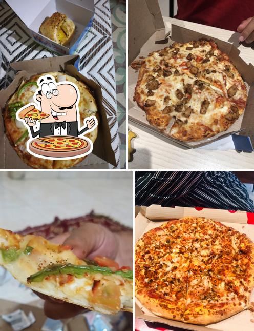 At Domino's, you can enjoy pizza