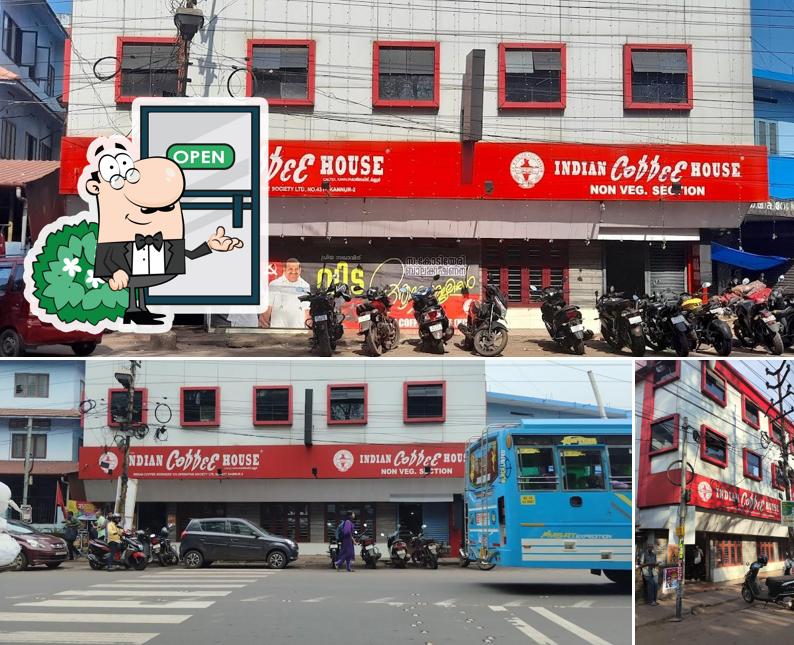 Enjoy the view at the outside area of Indian Coffee House