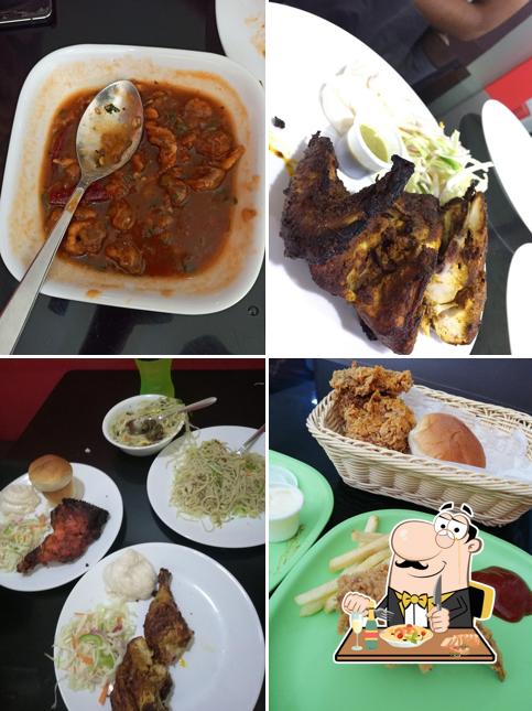 Food at Peejay's Hot Chick