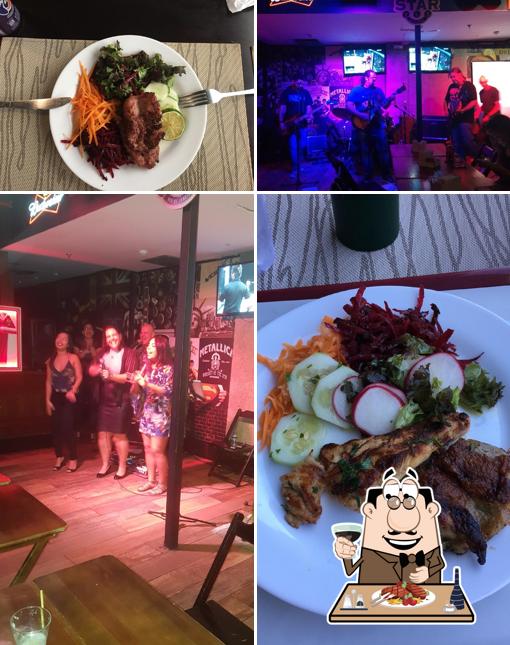 Prove refeições de carne no Star Pub