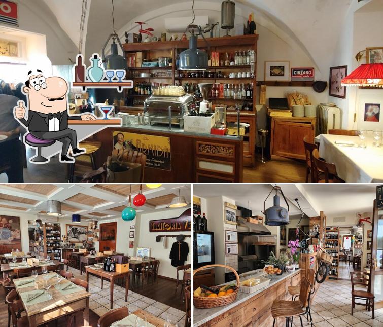 Gli interni di Trattoria Paolino