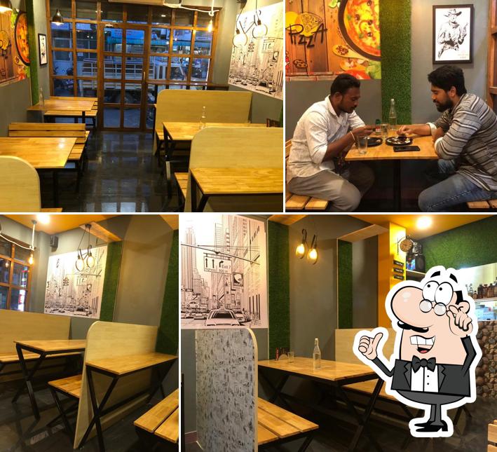 The interior of Mexican cafe