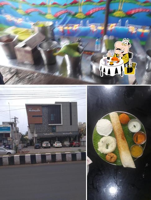 The restaurant's food and exterior