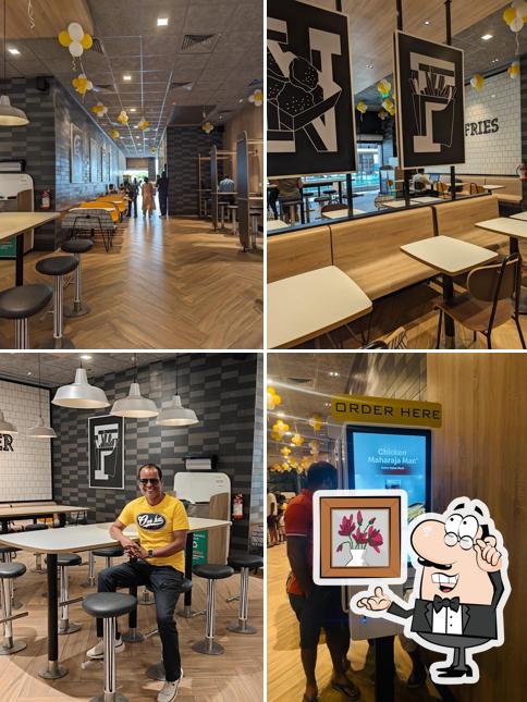 The interior of McDonald's