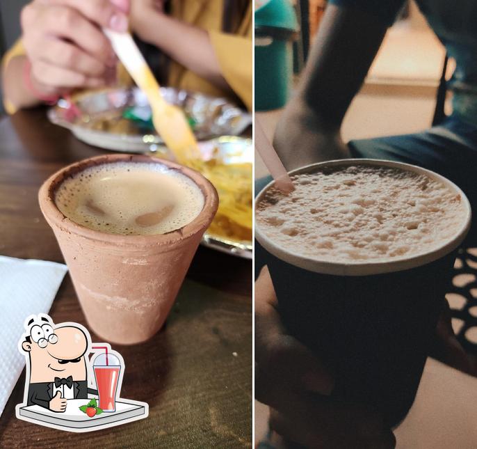 Enjoy a beverage at Dosti cafe