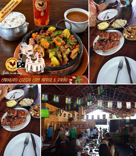 Platos en Cantinho do Frango Sul