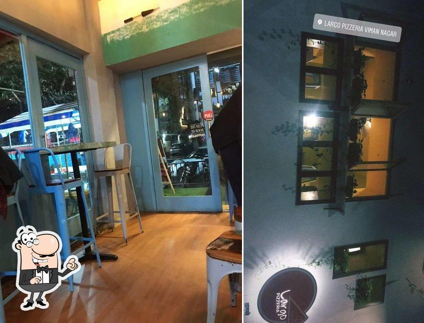 The interior of Largo Pizzeria