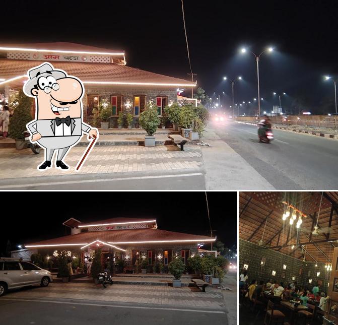 Among various things one can find exterior and interior at Om Pure Veg