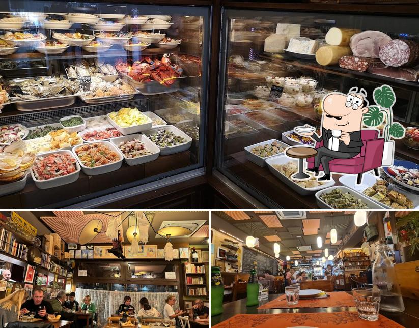 Gli interni di Hostaria Vite Rossa