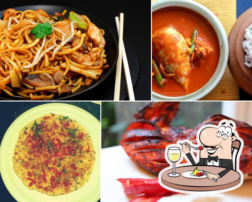 Spaghetti bolognese and baby back ribs at Mangalore Tadka