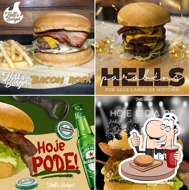 Hambúrguer em Hell's Burger