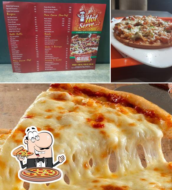 Order pizza at Hot Serve Restaurant
