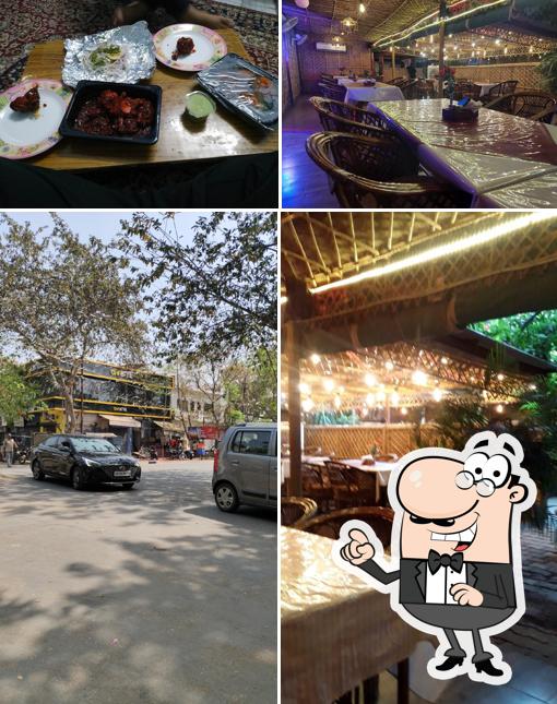 Enjoy the view at the outside area of Vintage Hut