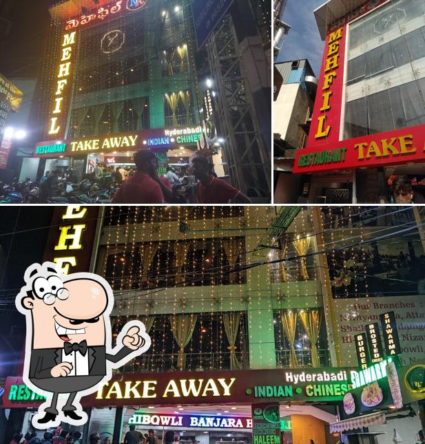 The exterior of Mehfil Restaurant