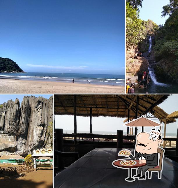 You can get some fresh air at the outside area of Cafe Nistara