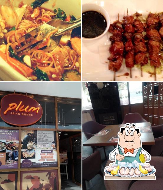 Order seafood at Plum