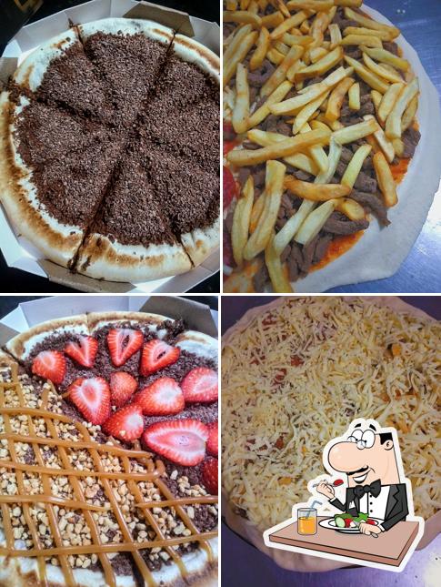 Platos en STOP pizzaria